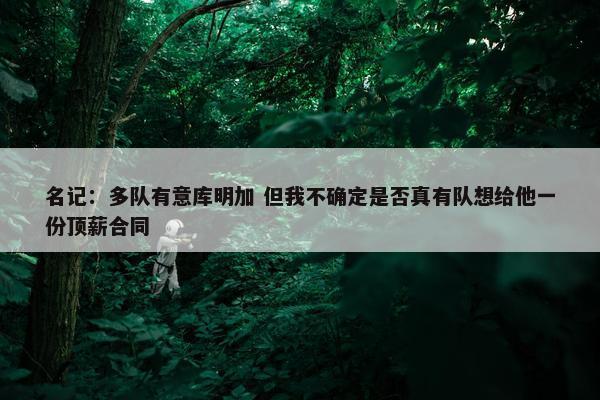 名记：多队有意库明加 但我不确定是否真有队想给他一份顶薪合同