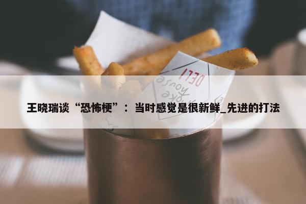 王晓瑞谈“恐怖梗”：当时感觉是很新鲜_先进的打法