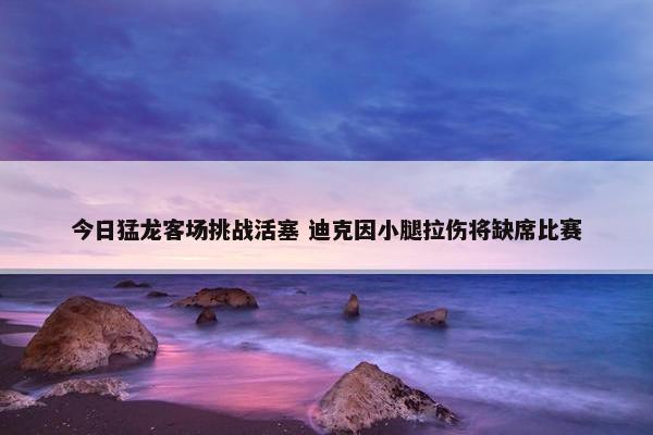 今日猛龙客场挑战活塞 迪克因小腿拉伤将缺席比赛