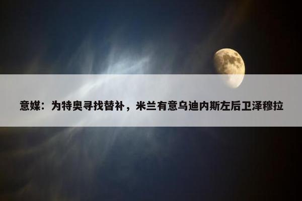 意媒：为特奥寻找替补，米兰有意乌迪内斯左后卫泽穆拉