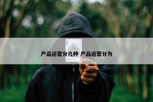 产品运营分几种 产品运营分为